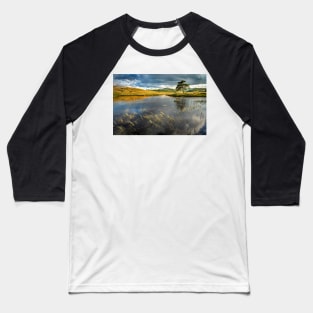 Kelly Hall Tarn Lake View with Pine Tree Baseball T-Shirt